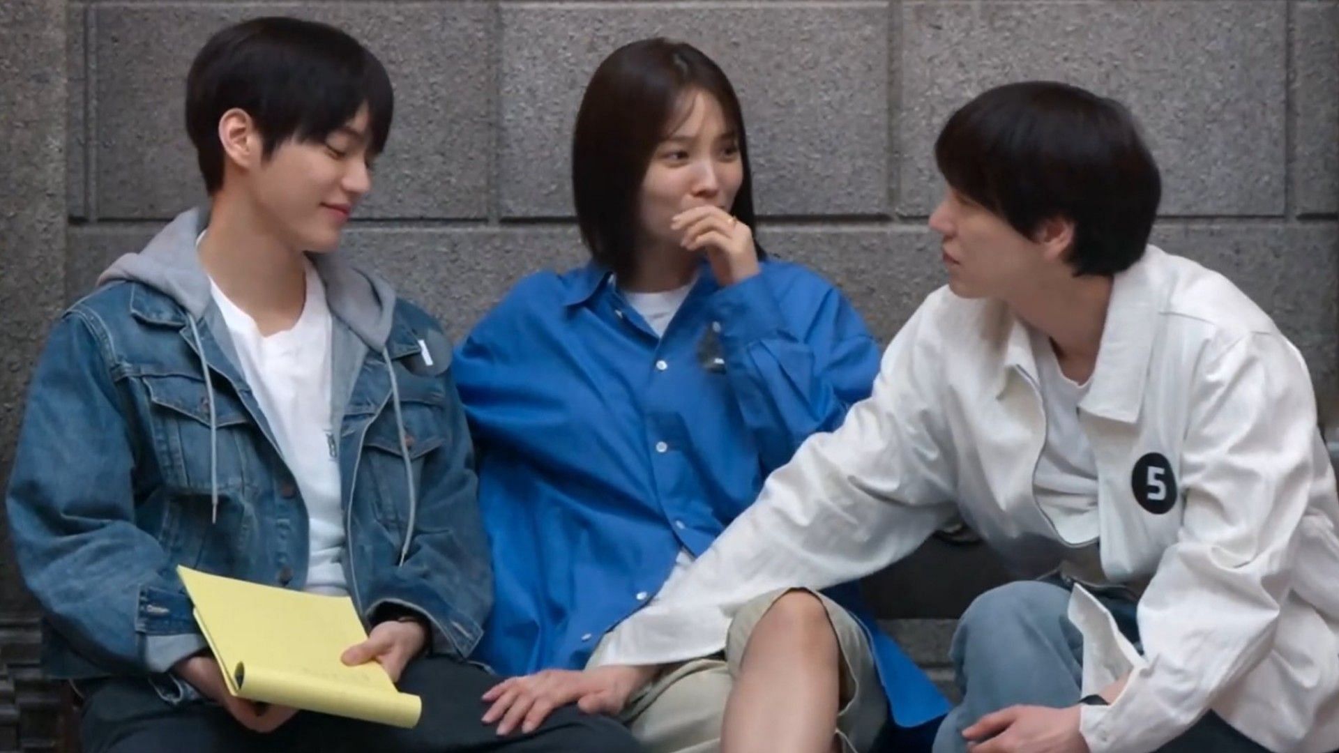 Kyuhyun, Yoon So-hui and Jeon Hyun-gyu in The Devil’s Plan 2 (Image via Netflix)